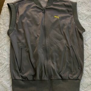 Puma Men's athletic Vest with Yellow Logo